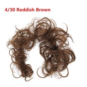 Pelo rizado desordenado para londer # 4/30 - rojo marrón