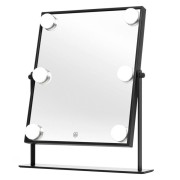 Uniq espejo espejo con función de luz y tacto - Negro