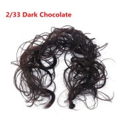 Messy Curly Moño de pelo #2/33 - Marrón chocolate