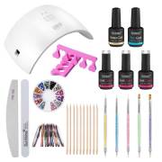 Kit de Inicio para Uñas - Set Premium de Esmalte de Gel con Secador de Uñas de 24W, Colores y Accesorios (CL-01 Edición Limitada)