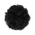 Pasillo de pelo desordenado del bollo con el pelo artificial arrugado - #2 Natural Negro