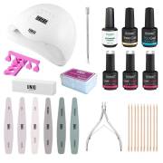 UNIQ Kit de Inicio Premium de Esmalte en Gel - Haz Esmalte de Gel en Casa