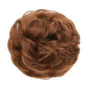 Pasillo de pelo desordenado del bollo con el pelo artificial arrugado - #33A Auburn dorado claro