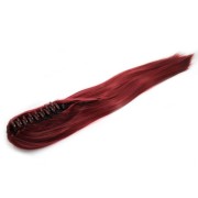 Extensiones de cola de caballo con pinza para el cabello, rectas - Marrón rojizo #33
