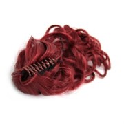 Extensiones de cola de caballo con garra de pelo, rizado - Marrón rojizo #33