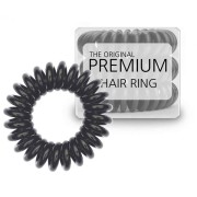 Premium – gomas para el pelo con forma de espiral – Black