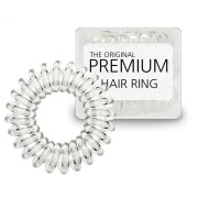 Premium – gomas para el pelo con forma de espiral – transparante