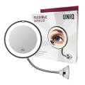 Espejo flexible UNIQ - Espejo flexible con luz LED y 10 aumentos