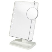 UNIQ® Hollywood Makeup Mirror with LED Light x10 Magnification - White