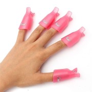 Pinzas para los dedos para quitar el esmalte de gel y las uñas de gel - 10 piezas