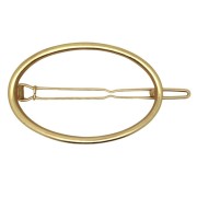 SOHO Oval Circle Hair Clip - Gold