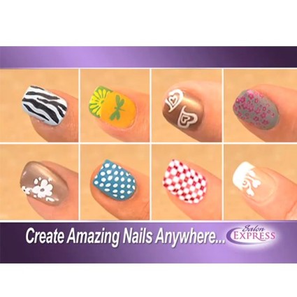 Kit de estampación para decoración de uñas Salon Express – Nail Art
