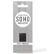 SOHO® Elásticos para el cabello sin enganches negro - 10 piezas