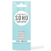 SOHO® Elásticos para el cabello sin enganches transparentes - 10 piezas
