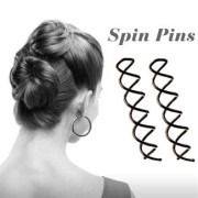 Horquillas espirales Spin Pins Negro – 2uds