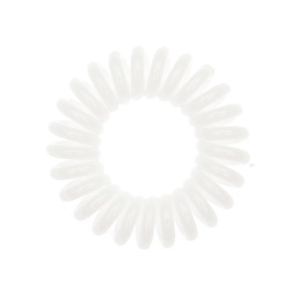 Premium – gomas para el pelo con forma de espiral – blanco