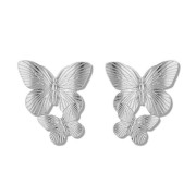 Chris Rubin - Pendientes de mariposas mariposas - Plata