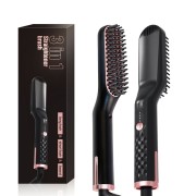 Cepillo liso 3-en-1 para cabello y barba unisex