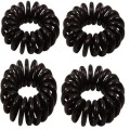 Gomas de pelo espirales 4uds – Negro